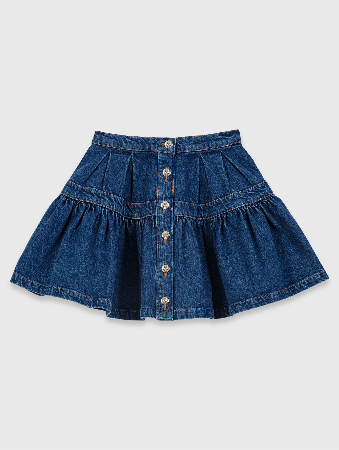 Gonna corta in denim